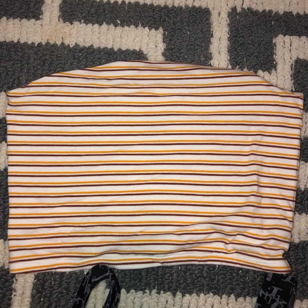 striped tube top